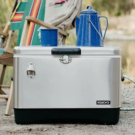 Igloo Coolers Igloo Legacy Stainless Steel 54 Quart Cooler 00050075 3 Igloo Coolers Igloo Legacy Stainless Steel 54 Quart Cooler 00050075 - Image 3