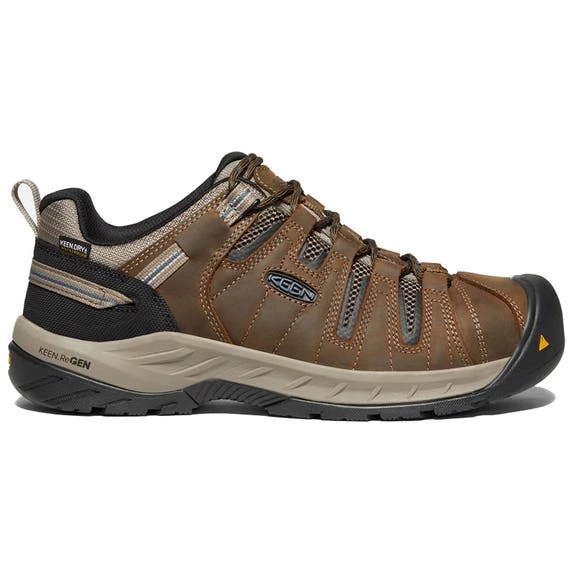 Keen Footwear Keen Men's Flint II Steel Toe Brown Waterproof Shoes 1023236 1 Keen Footwear Keen Men's Flint II Steel Toe Brown Waterproof Shoes 1023236