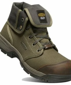 Keen Footwear Keen Men's Roswell Mid 8" Carbon Fiber Toe Military Olive/Black Olive Utility Boots 1026364 5 Keen Footwear Keen Men's Roswell Mid 8" Carbon Fiber Toe Military Olive/Black Olive Utility Boots 1026364 -PIP Safety-shop 1026364 2