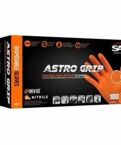 SAS Safety SAS Astro-Grip 8 Mil Disposable Nitrile Gloves Reinforced Scale Grip - (Box Of 100) 66572 -PIP Safety-shop 15442 2 tzyrqcmj2c9nweaf