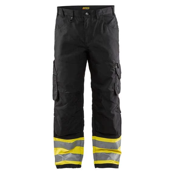 Blaklader Workwear Blaklader Black/Yellow Hi-Vis RipStop Pants 169713309933 1 Blaklader Workwear Blaklader Black/Yellow Hi-Vis RipStop Pants 169713309933