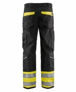 Alternative view of Blaklader Workwear Blaklader Black/Yellow Hi-Vis RipStop Pants 169713309933