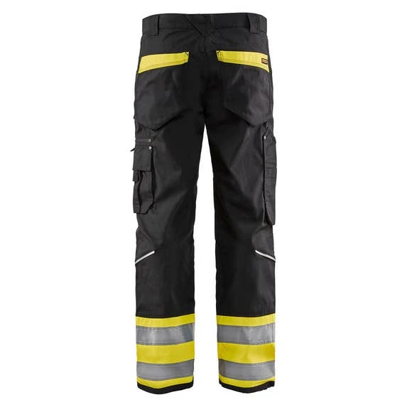 Blaklader Workwear Blaklader Black/Yellow Hi-Vis RipStop Pants 169713309933 2 Blaklader Workwear Blaklader Black/Yellow Hi-Vis RipStop Pants 169713309933 - Image 2