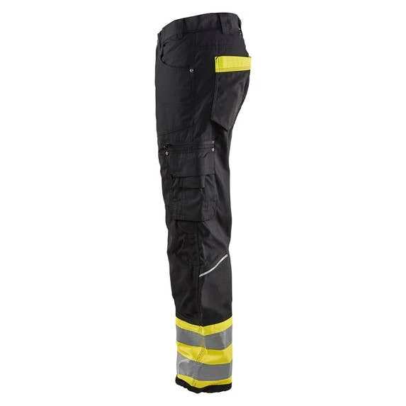 Blaklader Workwear Blaklader Black/Yellow Hi-Vis RipStop Pants 169713309933 3 Blaklader Workwear Blaklader Black/Yellow Hi-Vis RipStop Pants 169713309933 - Image 3