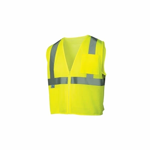 Pyramex Safety Pyramex Class 2 Hi-Viz Safety Vest Mesh 2 Pocket Zipper RVZ2110 3 Pyramex Safety Pyramex Class 2 Hi-Viz Safety Vest Mesh 2 Pocket Zipper RVZ2110 - Image 3