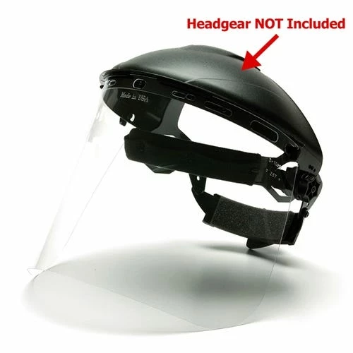 Pyramex Safety Pyramex Clear Polyethylene Replacement Face Shield S1010 3 Pyramex Safety Pyramex Clear Polyethylene Replacement Face Shield S1010 - Image 3