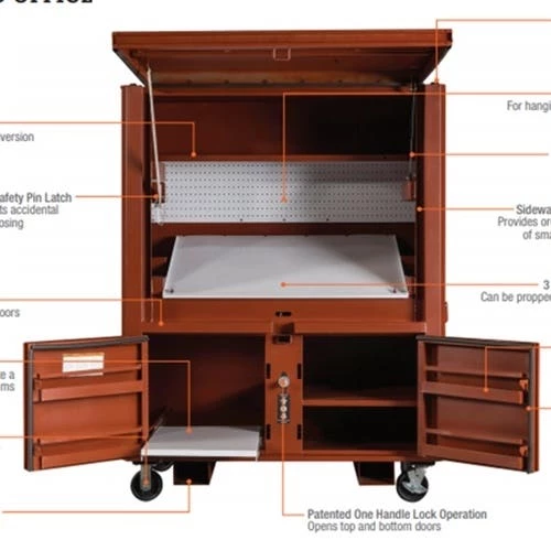 Jobox Storage & Safety Jobox Mobile Field Office 63 X 33" X 78" Storage 1-510990 2 Jobox Storage & Safety Jobox Mobile Field Office 63 X 33" X 78" Storage 1-510990 - Image 2