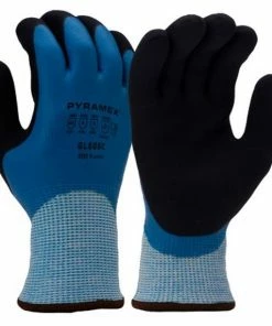 Pyramex Safety Pyramex Insulated A5 Full Dip Sandy Latex Gloves (Pair) GL506C