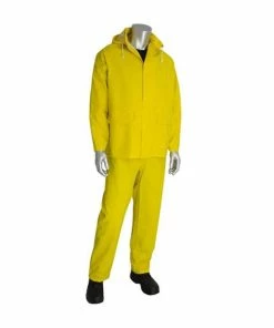 Alternative view of PIP Falcon Base 35 Jacket & Bibs 3-Piece Yellow Rainsuit .35MM PIP201-350