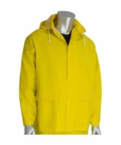 PIP Falcon Base 35 Jacket & Bibs 3-Piece Yellow Rainsuit .35MM PIP201-350 14 PIP Falcon Base 35 Jacket & Bibs 3-Piece Yellow Rainsuit .35MM PIP201-350 -PIP Safety-shop 201 350 2