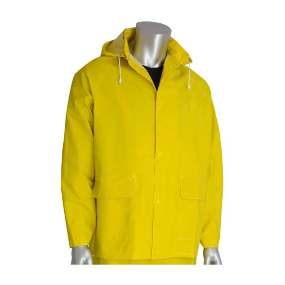 PIP Falcon Base 35 Jacket & Bibs 3-Piece Yellow Rainsuit .35MM PIP201-350 3 PIP Falcon Base 35 Jacket & Bibs 3-Piece Yellow Rainsuit .35MM PIP201-350 - Image 3