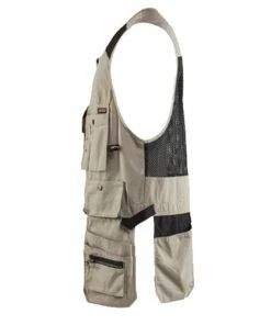 Blaklader Workwear Blaklader Rip-Stop Kangaroo Mesh Vest Cargo Pockets Stone 311513302700 -PIP Safety-shop 20676 3 awp89ubysnvl6zzf