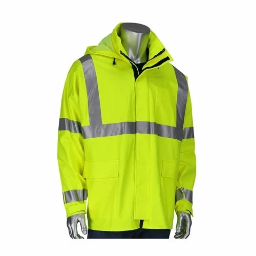 PIP VizAR ARC / FR ANSI Type R Class 3 Heavy Duty Waterproof Breathable Jacket PIP355-2500AR-LY 7 PIP VizAR ARC / FR ANSI Type R Class 3 Heavy Duty Waterproof Breathable Jacket PIP355-2500AR-LY - Image 7
