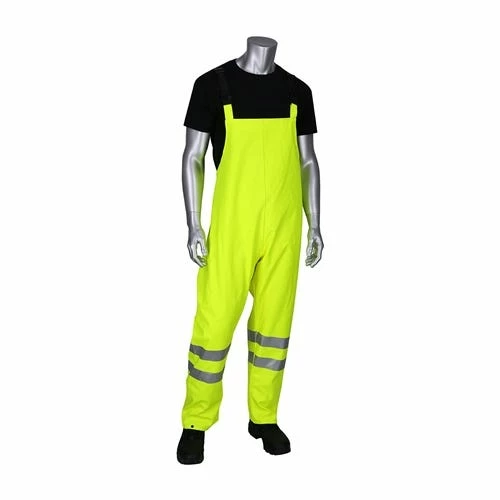 PIP Safety / West Chester PIP VizAR ARC / FR ANSI Type R Class E Heavy Duty Waterproof Breathable Bib 355-2501AR Medium PIP355-2501AR-LY 2 PIP Safety / West Chester PIP VizAR ARC / FR ANSI Type R Class E Heavy Duty Waterproof Breathable Bib 355-2501AR Medium PIP355-2501AR-LY - Image 2