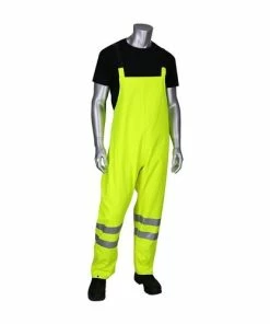 Alternative view of PIP Safety / West Chester PIP VizAR ARC / FR ANSI Type R Class E Heavy Duty Waterproof Breathable Bib 355-2501AR 4 XL PIP355-2501AR-LY