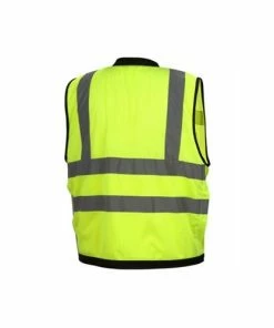 Pyramex Safety Pyramex Class 2 Hi-Vis Lime Safety Vest W/ Black Trim & 9 Pocket Zipper RVZ2810 11 Pyramex Safety Pyramex Class 2 Hi-Vis Lime Safety Vest W/ Black Trim & 9 Pocket Zipper RVZ2810 -PIP Safety-shop 21100 2 std63zwlxx5zpjwn