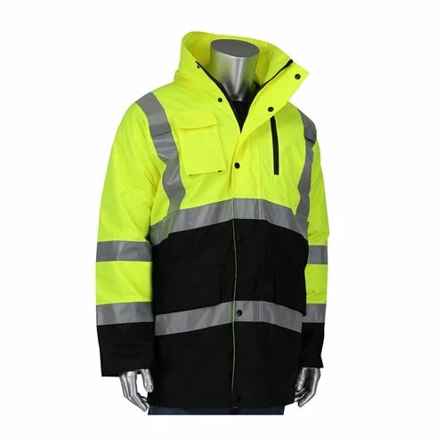PIP Safety / West Chester PIP ANSI Type R Class 3 Black Bottom Coat With Built-in Quilted Insulation PIP343-1750 1 PIP Safety / West Chester PIP ANSI Type R Class 3 Black Bottom Coat With Built-in Quilted Insulation PIP343-1750