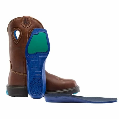 Steel Blue Work Boots Steel Blue Men's Blue Heeler Western Style Safety Boots W/ Steel Toe Cap - Wide Fit 813945W-OAK-GR 6 Steel Blue Work Boots Steel Blue Men's Blue Heeler Western Style Safety Boots W/ Steel Toe Cap - Wide Fit 813945W-OAK-GR - Image 6