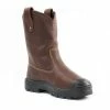 Steel Blue Work Boots Steel Blue Men's Heeler Met: Bump Cap Wellington Style Safety Boots W/ Steel Toe Cap - Wide Fit 862905W-OAK