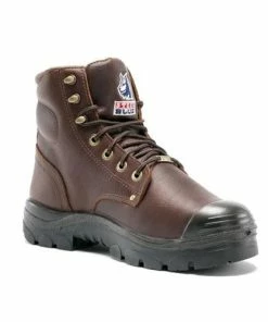 Steel Blue Work Boots Steel Blue Men's Argyle Met Safety Boots W/ Steel Toe Cap - Wide Fit 832912W-OAK