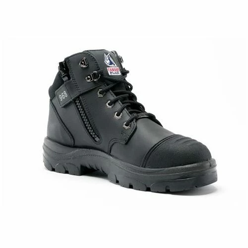 Steel Blue Work Boots Steel Blue Parkes Zip Hiker Style Safety Boots W/ Steel Toe Cap - Wide Fit 812968W-BLK 1 Steel Blue Work Boots Steel Blue Parkes Zip Hiker Style Safety Boots W/ Steel Toe Cap - Wide Fit 812968W-BLK