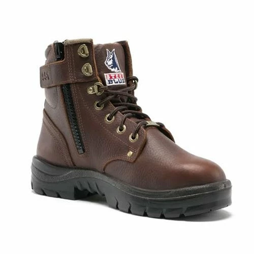 Steel Blue Work Boots Steel Blue Men's Argyle Zip: EH Derby Style Safety Boots W/ Steel Toe Cap - Medium Fit 812951M-OAK 8 Steel Blue Work Boots Steel Blue Men's Argyle Zip: EH Derby Style Safety Boots W/ Steel Toe Cap - Medium Fit 812951M-OAK - Image 8