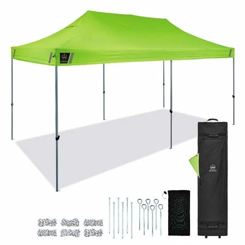 Ergodyne Work Gear Ergodyne SHAX 6015 Heavy-Duty 10'x20' Pop-Up Tent High-Vis Lime 12915 2 Ergodyne Work Gear Ergodyne SHAX 6015 Heavy-Duty 10'x20' Pop-Up Tent High-Vis Lime 12915 - Image 2