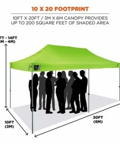 Ergodyne Work Gear Ergodyne SHAX 6015 Heavy-Duty 10'x20' Pop-Up Tent High-Vis Lime 12915 6 Ergodyne Work Gear Ergodyne SHAX 6015 Heavy-Duty 10'x20' Pop-Up Tent High-Vis Lime 12915 -PIP Safety-shop 22648 3 cmbzb5ubtqacyhif