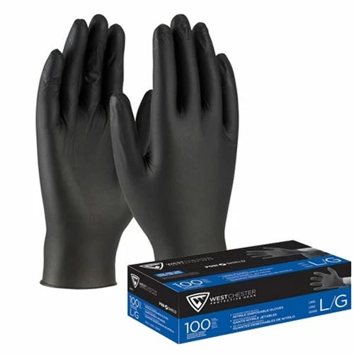 PIP West Chester PosiShield Disposable Nitrile Glove; 5 Mil Powder Free Textured Box Of 100 PIP2920 2 PIP West Chester PosiShield Disposable Nitrile Glove; 5 Mil Powder Free Textured Box Of 100 PIP2920 - Image 2