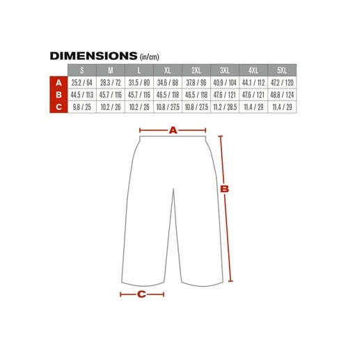 PIP Safety Water Resistant Class E Value Black Trim Safety Pants PIP318-1757-YEL 6 PIP Safety Water Resistant Class E Value Black Trim Safety Pants PIP318-1757-YEL - Image 6