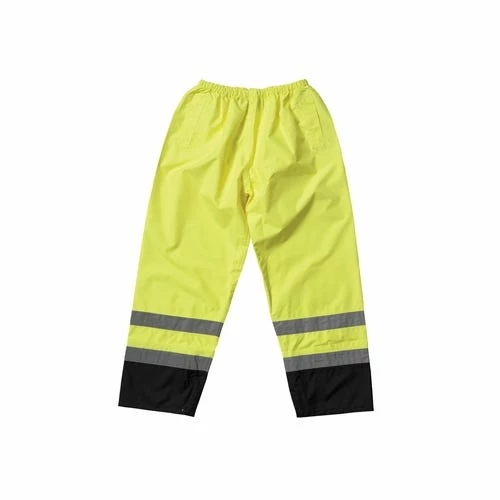 PIP Safety Water Resistant Class E Value Black Trim Safety Pants PIP318-1757-YEL 1 PIP Safety Water Resistant Class E Value Black Trim Safety Pants PIP318-1757-YEL