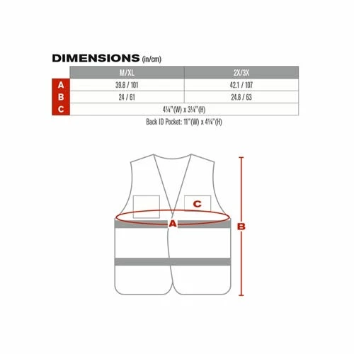 PIP Safety Non-ANSI Incident Command Vest PIP300-1505 6 PIP Safety Non-ANSI Incident Command Vest PIP300-1505 - Image 6