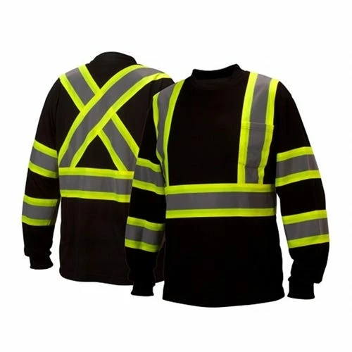 Pyramex Safety Pyramex Black Reflective Long Sleeve T-Shirt RCLTS3111 3 Pyramex Safety Pyramex Black Reflective Long Sleeve T-Shirt RCLTS3111 - Image 3