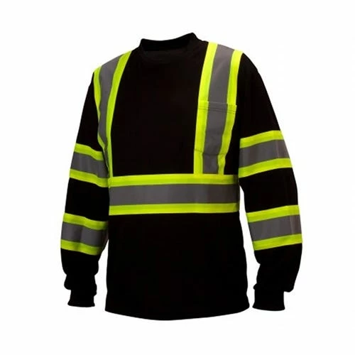 Pyramex Safety Pyramex Black Reflective Long Sleeve T-Shirt RCLTS3111 1 Pyramex Safety Pyramex Black Reflective Long Sleeve T-Shirt RCLTS3111