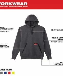 Milwaukee Tools Milwaukee Heavy Duty Pullover Hoodie - Gray 350G 11 Milwaukee Tools Milwaukee Heavy Duty Pullover Hoodie - Gray 350G -PIP Safety-shop 24338 2 nzrbqlfvwlu7q2k0
