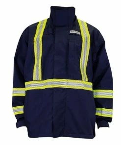 Alternative view of DriFire HydroFlash FR Foul Weather Navy Blue Jacket NSA-HYDROFLASHJ-N