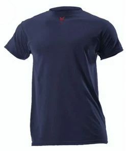 Alternative view of DriFire FR Lightweight Navy Blue Short Sleeve T-Shirt NSA-DF2-CM-446TS-NB