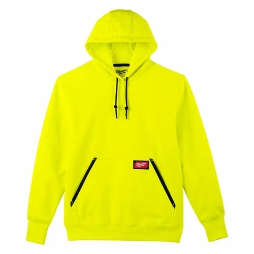 Milwaukee Tools Milwaukee Heavy Duty Pullover Hoodie - High Vis Yellow 350HV 1 Milwaukee Tools Milwaukee Heavy Duty Pullover Hoodie - High Vis Yellow 350HV