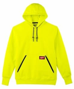 Alternative view of Milwaukee Tools Milwaukee Heavy Duty Pullover Hoodie - High Vis Yellow 350HV
