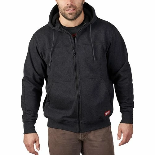 Milwaukee Tools Milwaukee No Days Off Hooded Zip Sweatshirt - Black 311B 4 Milwaukee Tools Milwaukee No Days Off Hooded Zip Sweatshirt - Black 311B - Image 4