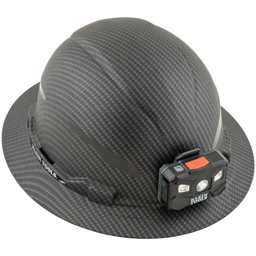 Klein Tools Klein Non-Vented Full Brim Premium KARBN Class E Hard Hat W/ Rechargeable Headlamp 60346 2 Klein Tools Klein Non-Vented Full Brim Premium KARBN Class E Hard Hat W/ Rechargeable Headlamp 60346 - Image 2