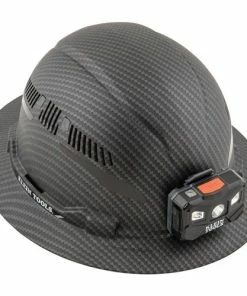 Klein Tools Klein Vented Full Brim Premium KARBN Class C Hard Hat W/ Rechargeable Headlamp 60347