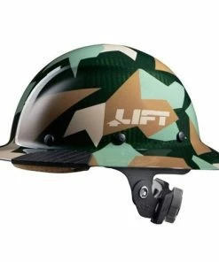 Lift Safety Lift DAX Carbon Fiber Full Brim Hard Hat (Jungle Camo) HDC-20CJ