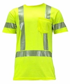 DriFire Vizable FR Hi-Vis Dual Hazard T-Shirt NSA-TEEY2PC3-GR