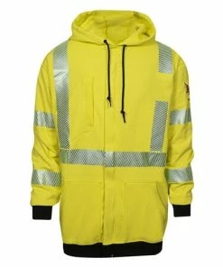 DriFire FR Hi-Vis Front Zip Sweatshirt NSA-DF2-AX3-277-HD-HY