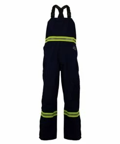 Alternative view of DriFire HydroFlash FR Navy Blue Foul Weather Bib Overall NSA-HYDROFLASHB-N