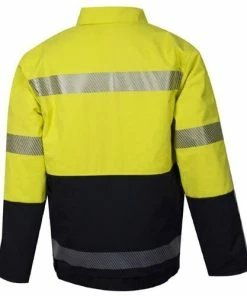 Alternative view of NSA DriFire Vizable FR Hi-Vis Hybrid Extreme Bomber Jacket C34TZMQHC3