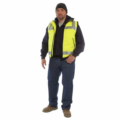 DriFire Vizable FR Hi-Vis Quilted Lined Outerwear Vest NSA-OWVTZMQC2 5 DriFire Vizable FR Hi-Vis Quilted Lined Outerwear Vest NSA-OWVTZMQC2 - Image 5