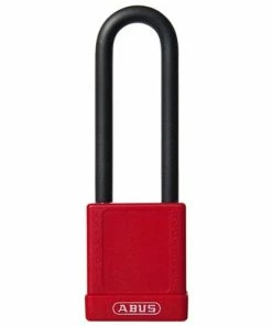ABUS Red-Plastic Covered Aluminum Core Padlock 74/40HB75 09845