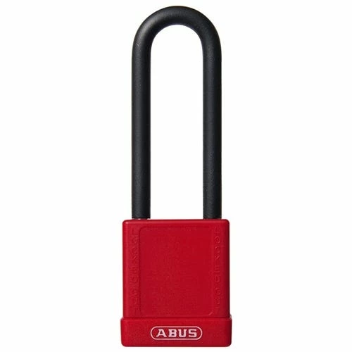 ABUS Red-Plastic Covered Aluminum Core Padlock 74/40HB75 09845 1 ABUS Red-Plastic Covered Aluminum Core Padlock 74/40HB75 09845